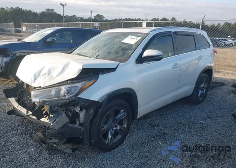 2019 Toyota Highlander Limited Platinum z USA, uszkodzony, nr VIN 5TDYZRFH3KS323890